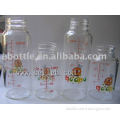 Free samples, glass baby bottles with logo and graduation